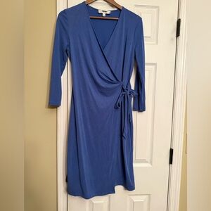 Jones New York blue soft small wrap dress $69.00